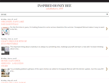 Tablet Screenshot of inspiredhoneybee.com